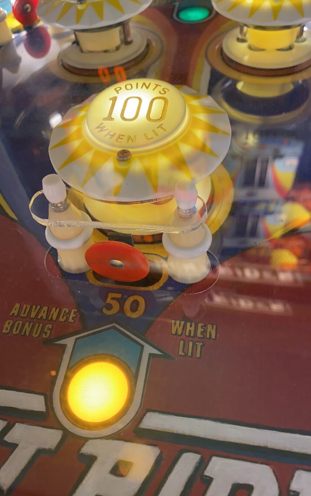 Night Rider Center Plastic Bally Pinball