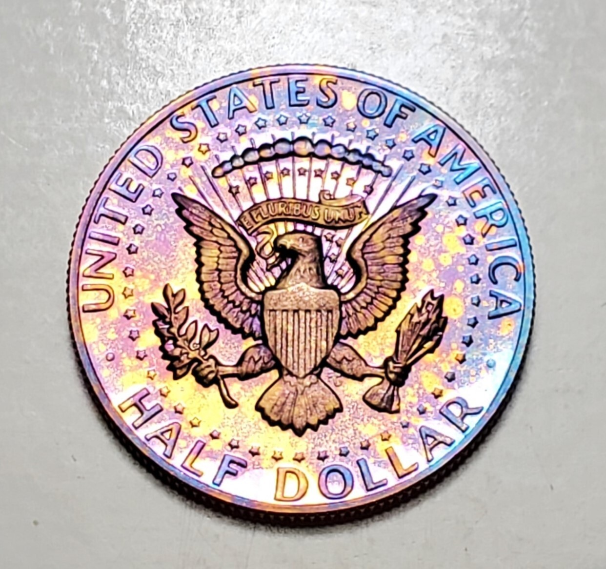 TONED 1980 S PROOF SET 5 COIN UNC SET #BX27
