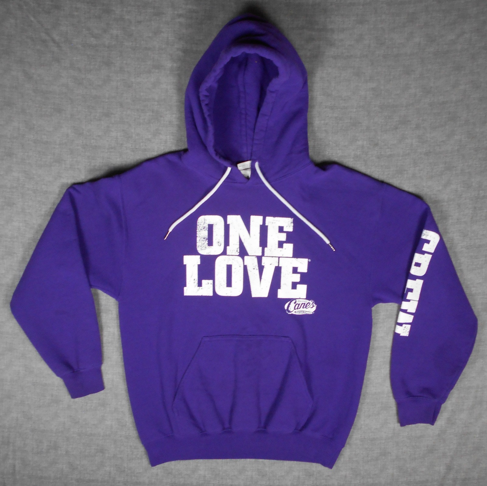 Raising Cane’s Restaurant Purple Hoodie Sweatshirt Employee Crew Size Medium