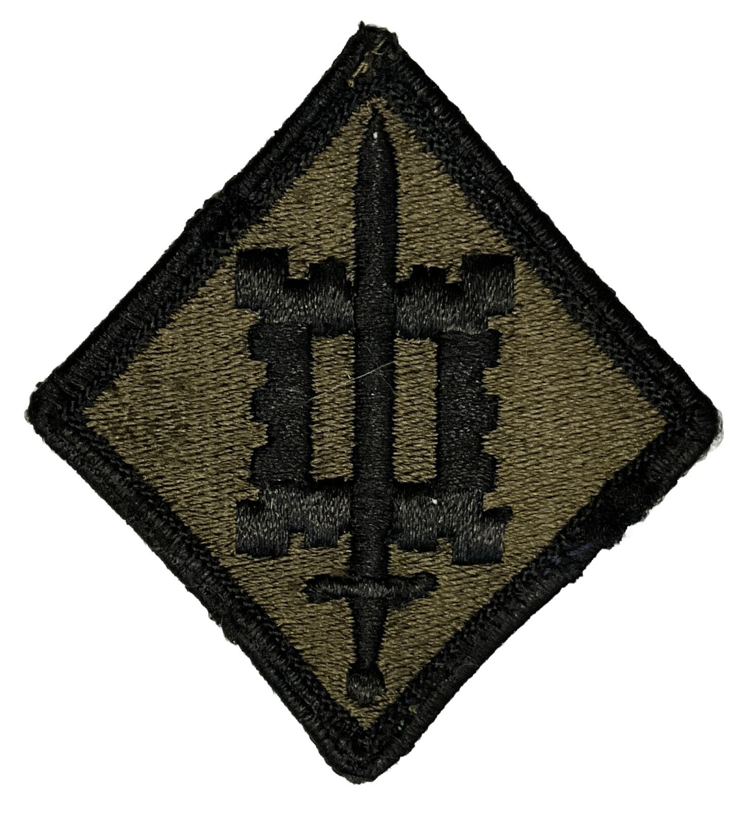 VIETNAM ERA PATCH U.S. ARMY 18th ENGINEERS BRIGADE SUBDUED MERROW PATCH