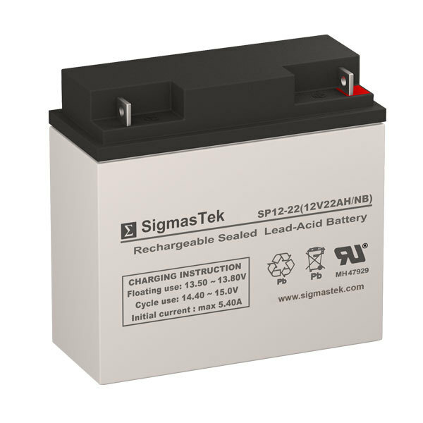 SigmasTek SP12-22HR Battery (12V 22AH Terminal NB)