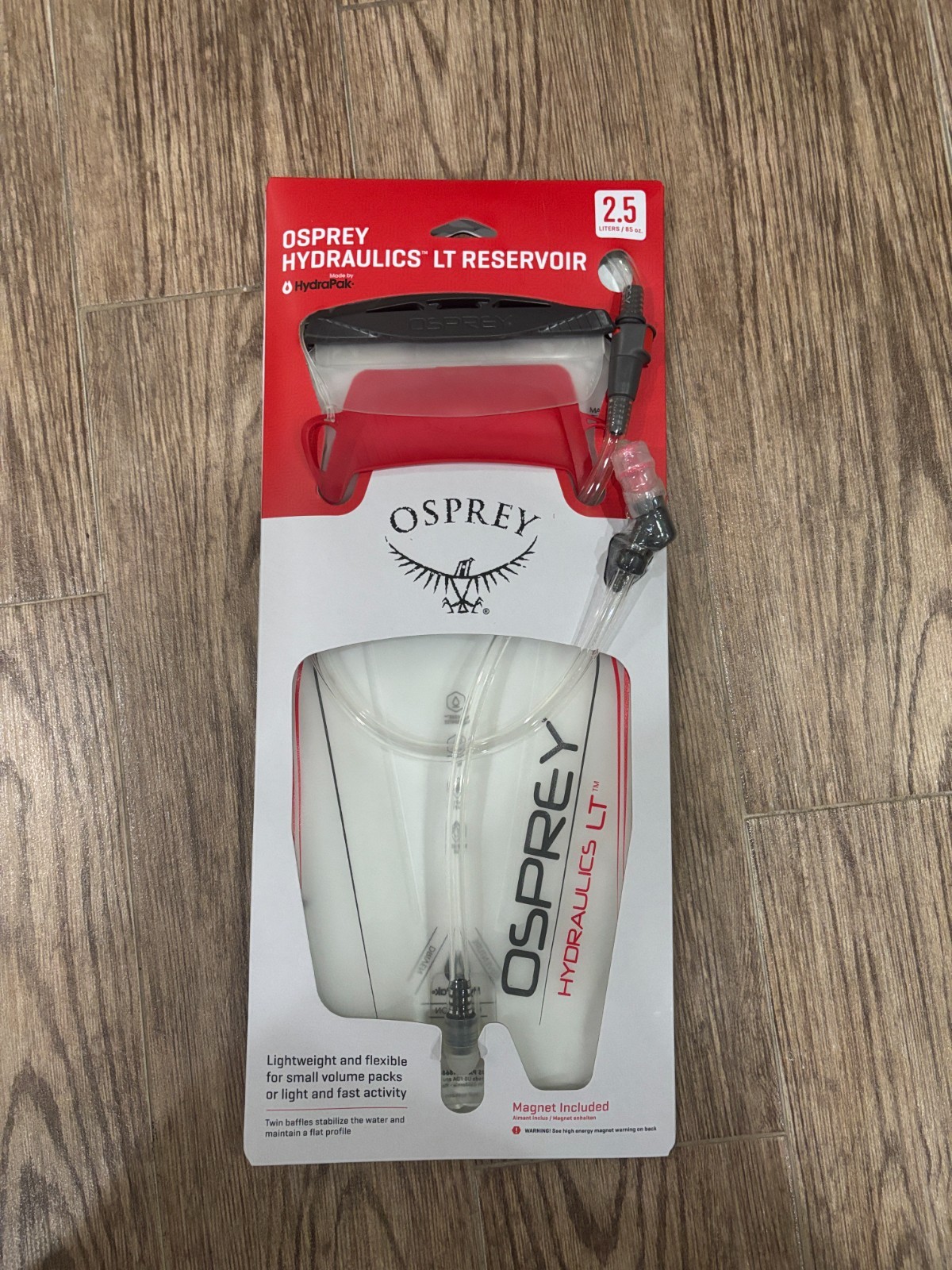 Osprey Hydraulics LT Reservoir 2.5L 85oz Clear & Red ( New Factory Sealed )