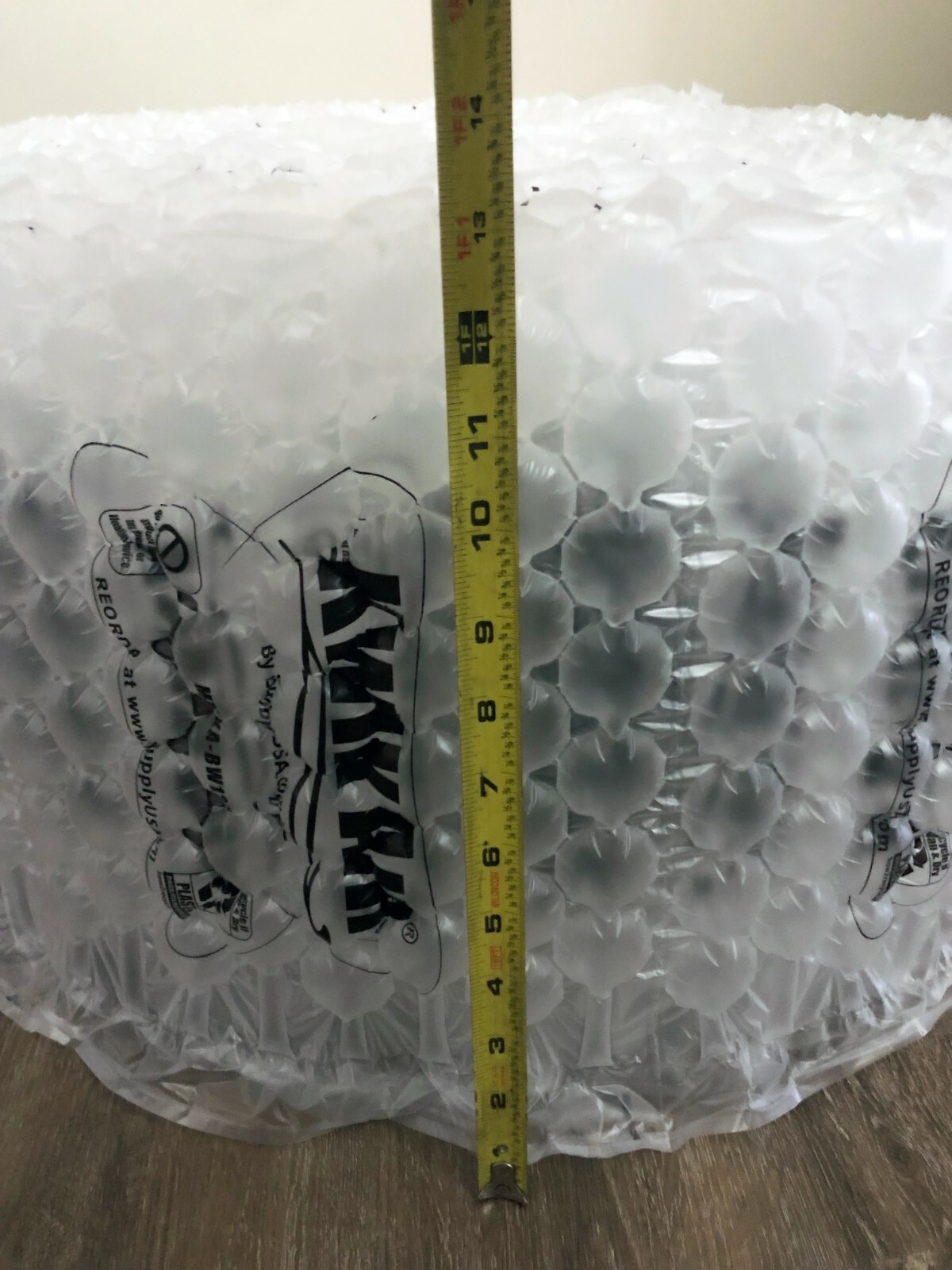 KwikAir® Bubble Cushion Wrap Roll 300' x 12" LARGE 1/2" Bubbles Perforated 10"