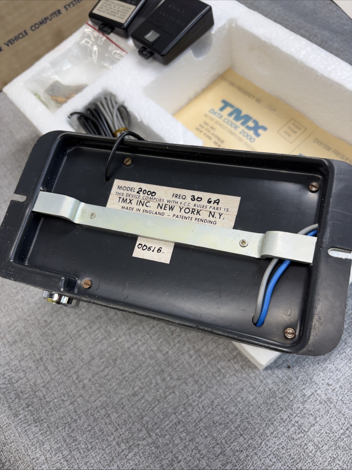Vintage TMX Data Code Car Alarm S2 Pager System NOS Complete In Box 70s Tech