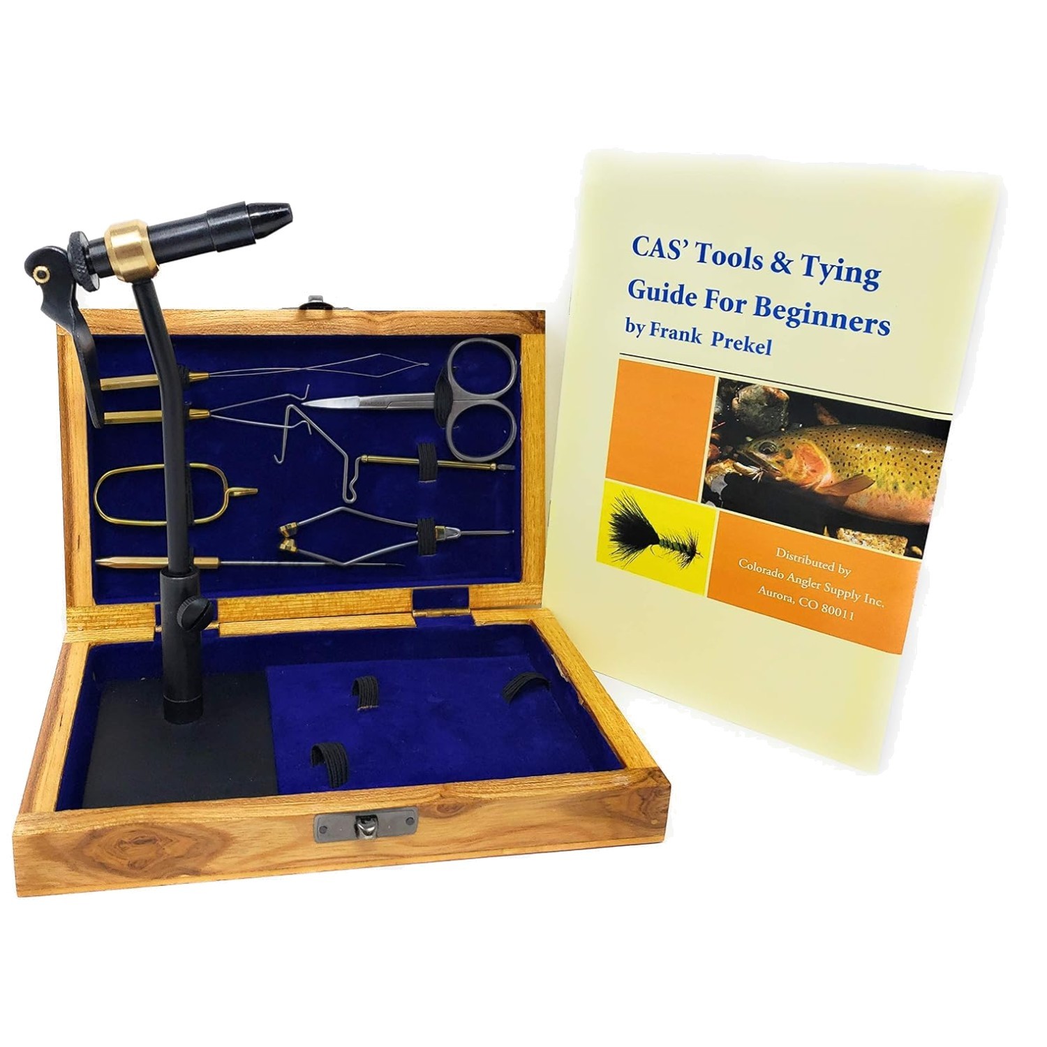 Fly Tying Kit with Rotary Vise & Tools