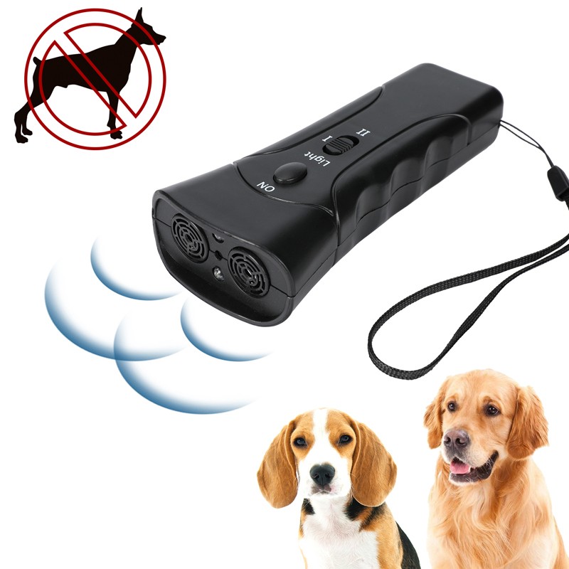 3 En 1 Dispositivo De Control Para Ladridos De Perros Ultrasonico Anti Barking