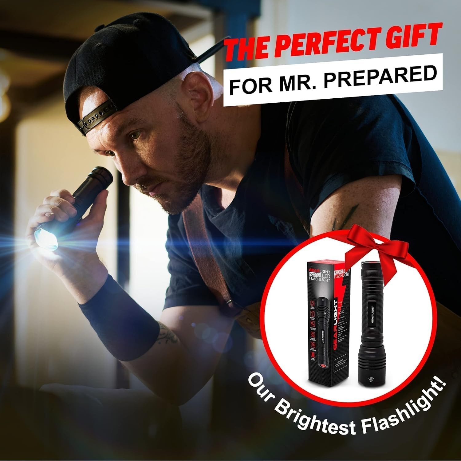 GearLight S2000 LED Flashlight High Lumens - Super Bright & Powerful #00001
