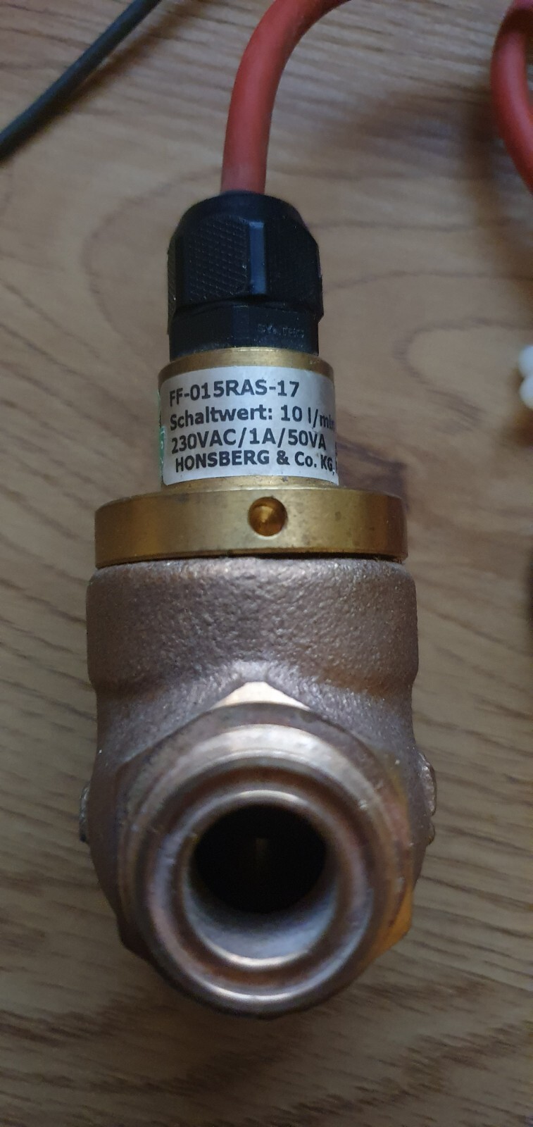 Flow switch HONSBERG FF-015RAS-17