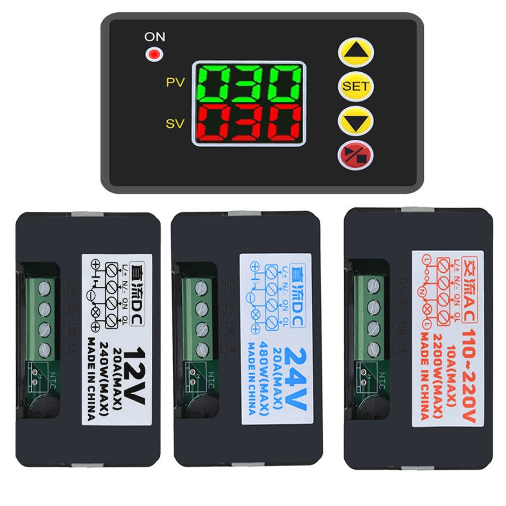 LED Digital Timing Smart Trigger Cycle Timer Delay Relay Module DC12V 24V AC110V
