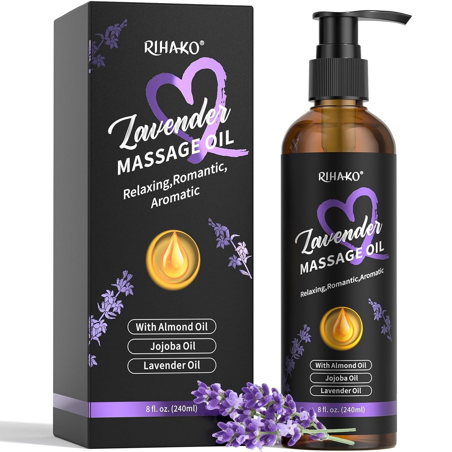 Valentine 'S Day Date Night Sensual Body Massage Oil - Lavender Sensual Massage