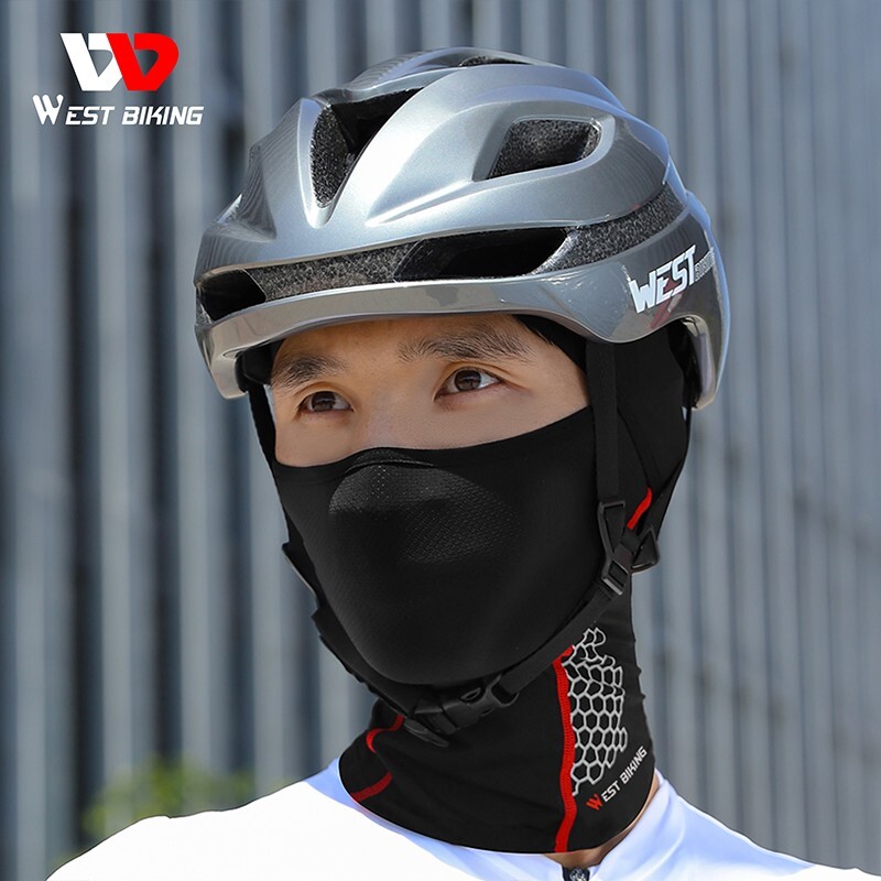 Summer Ice Silk Motorcycle Balaclava Face Mask Cover Breathable Cycling Cap Hat