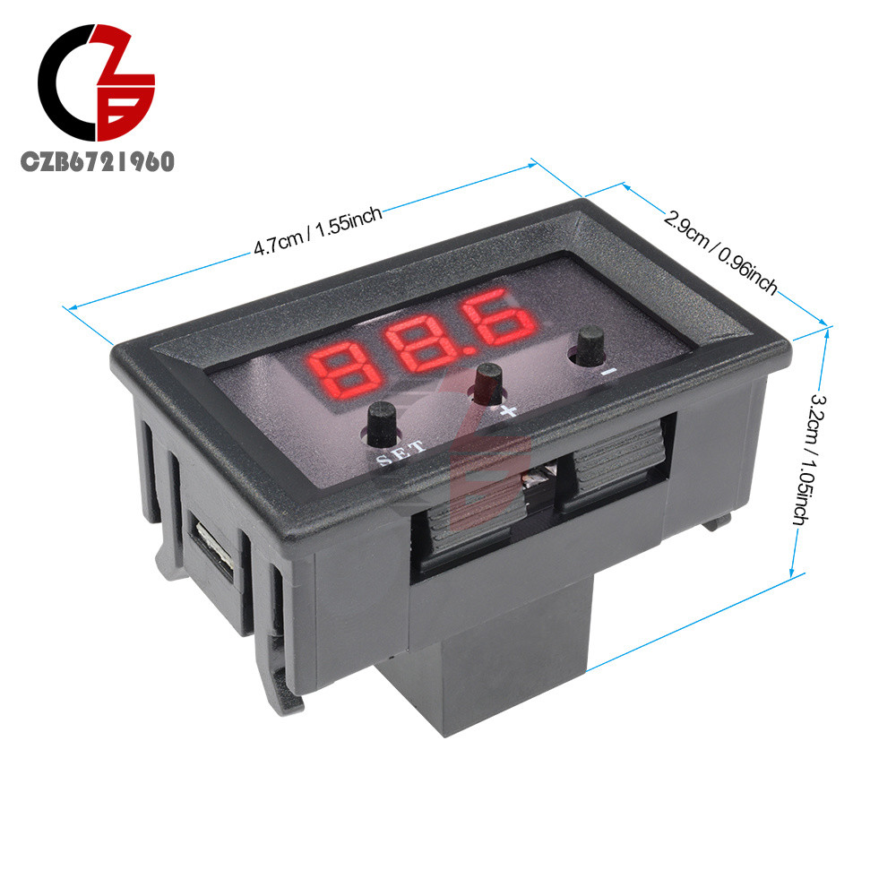 W1209 12V Digital Thermostat Temperature Controller Switch Sensor 50-110°C +Case