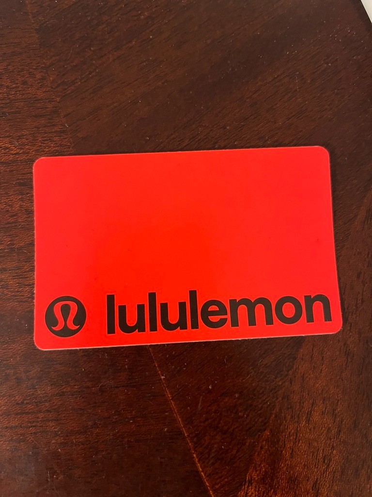 Lululemon Gift Card $272 Value No Expiration No SCAMS!