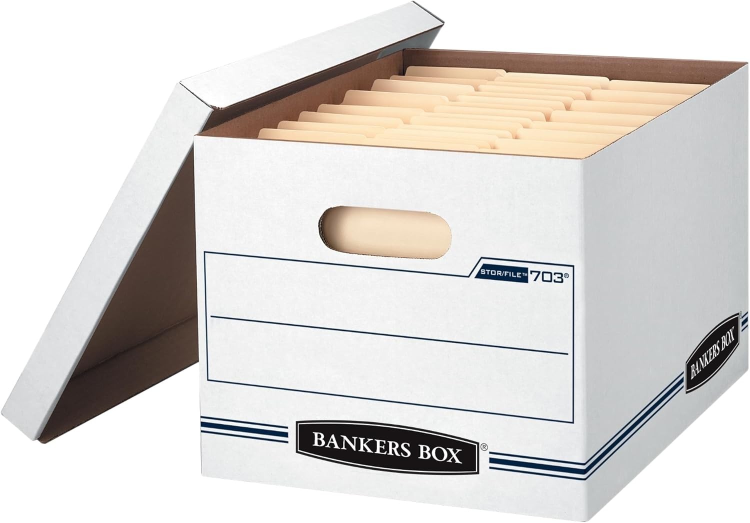 Bankers Box 12-Pack Basic Duty File Storage Boxes with Lids Letter/Legal