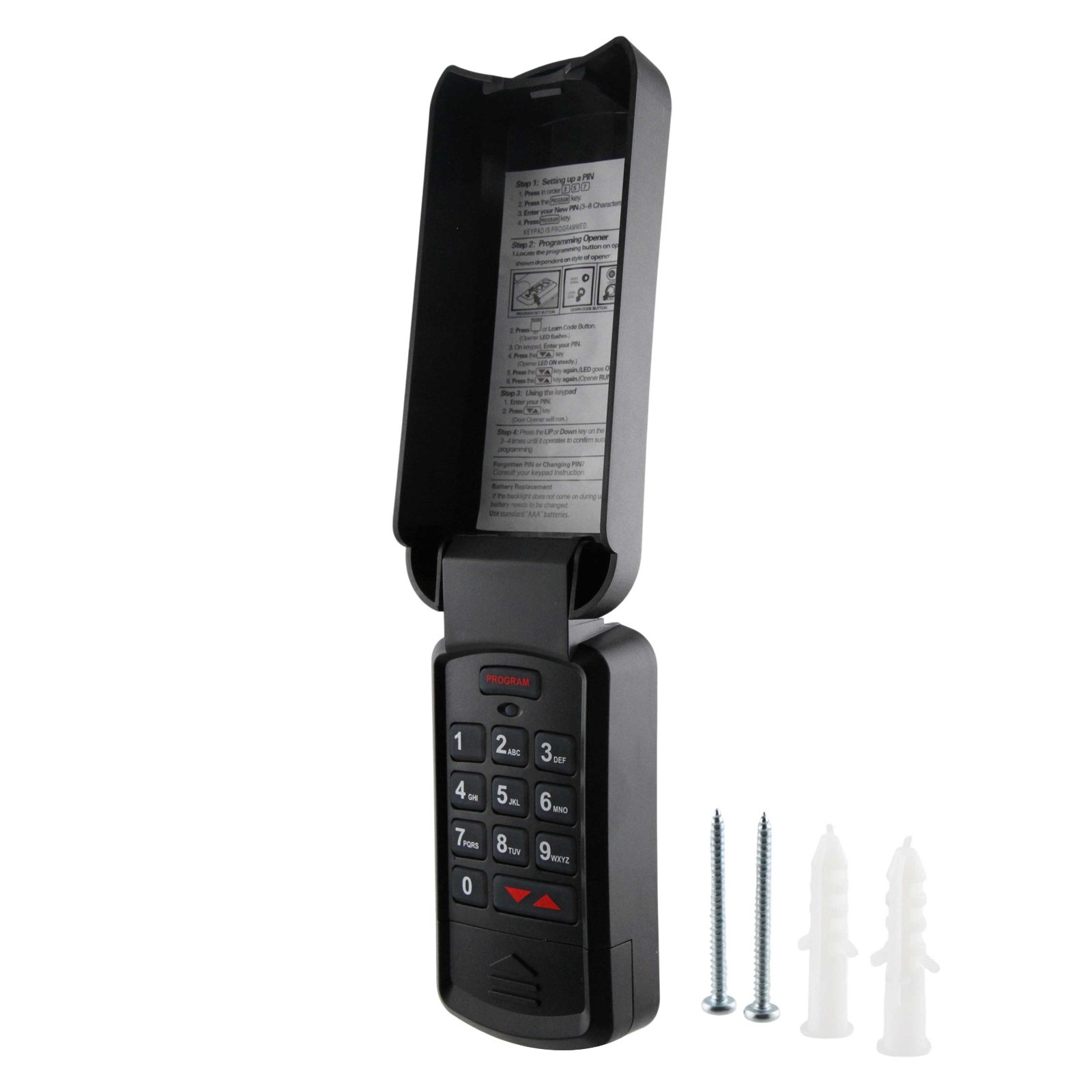 For Genie Garage Door Opener Remote Wireless Keyless Keypad Intellicode Black