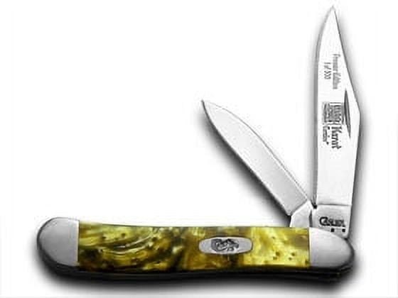 Case XX Knives 24K Gold Genuine Corelon 1/500 Peanut Pocket Knife 922024KT