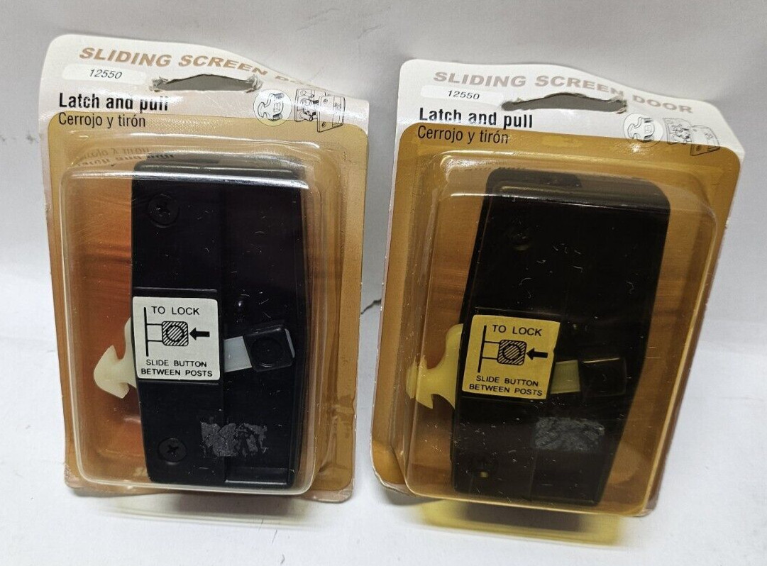 Slide-Co 12550 Latch and Pull Screen Door Hardware (Lot of 2)