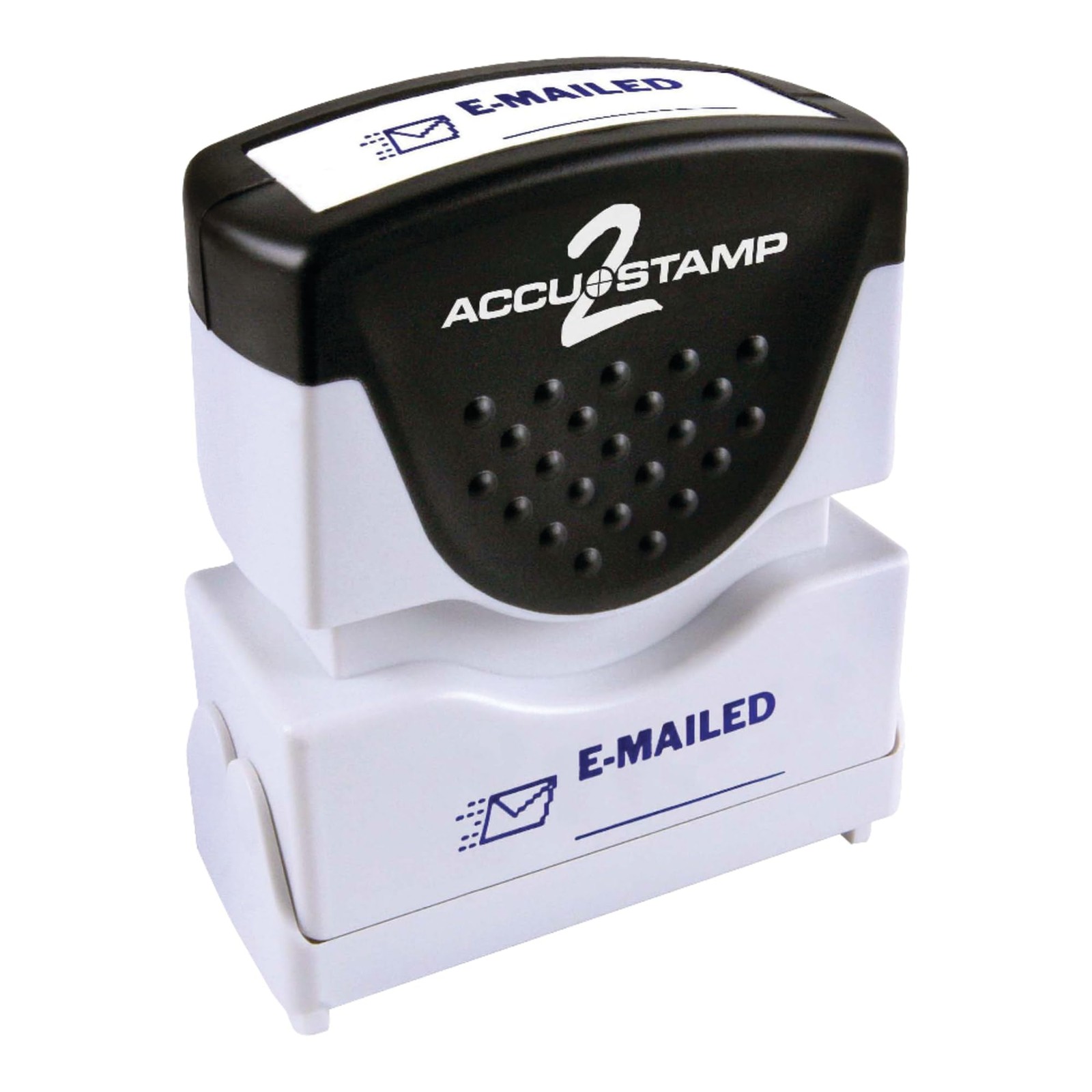 ACCUSTAMP2 Emailed Message Shutter PreInked Rubber Stamp Blue Ink Business