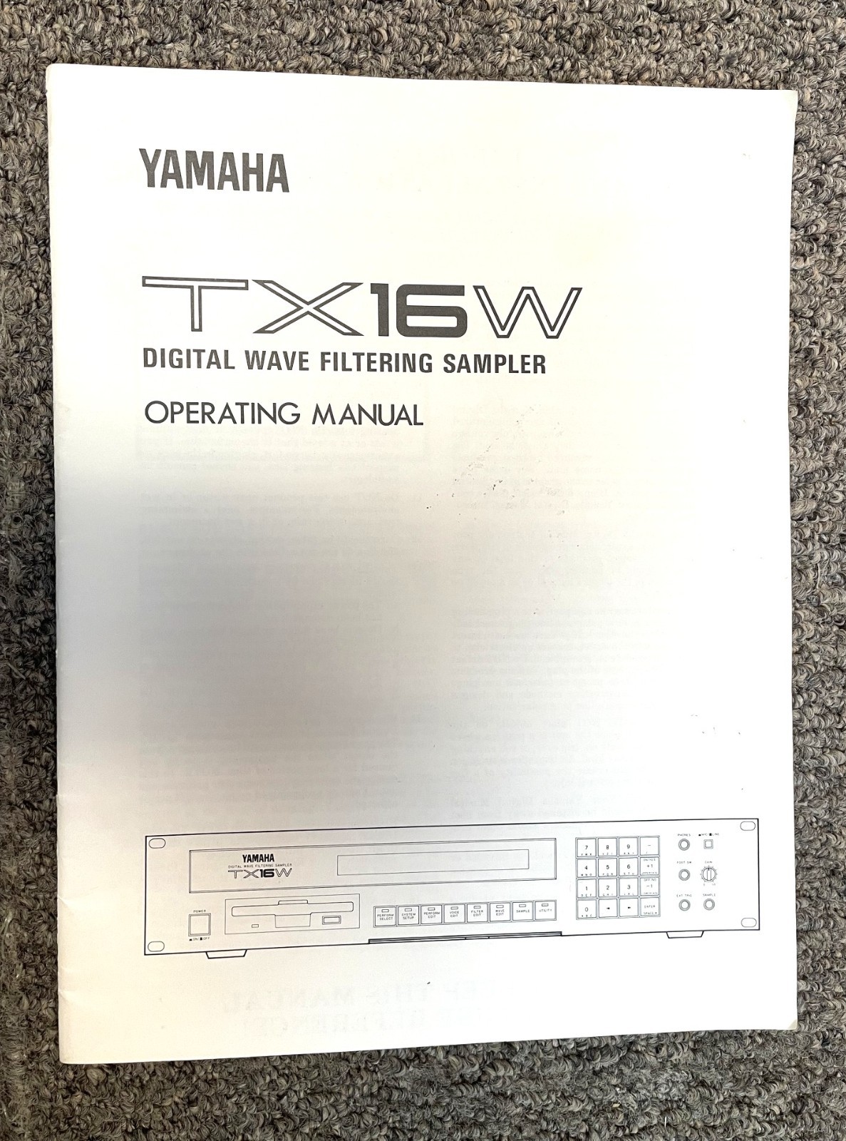 Yamaha TX16W Operating Manual