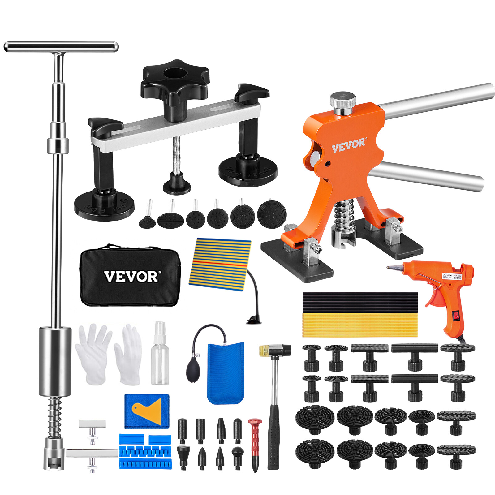 VEVOR Car Body Dent Puller Bridge Lifter Tool Paintless Hail Remover Repair Kit