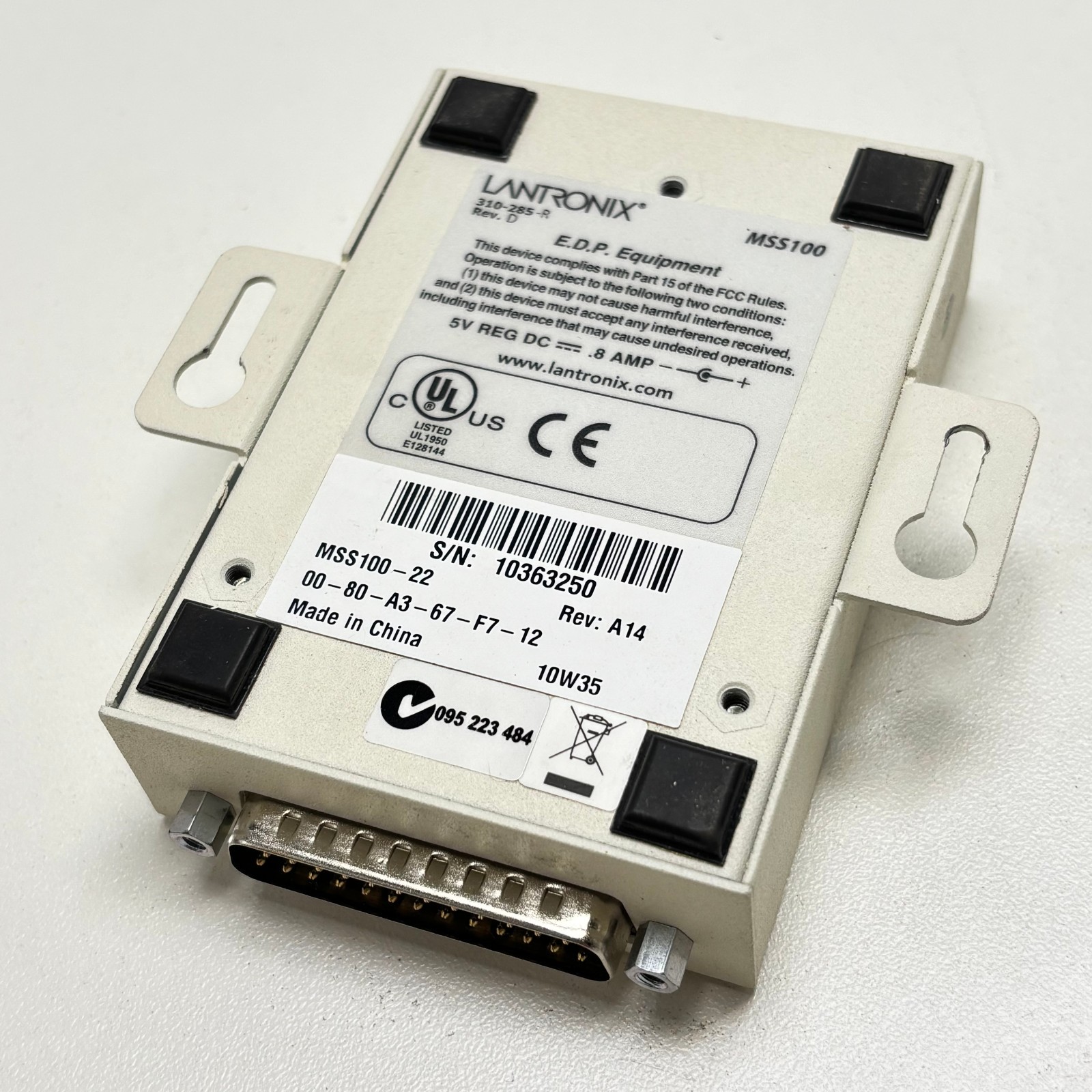 LANTRONIX MSS100 EXTERNAL DEVICE SERVER