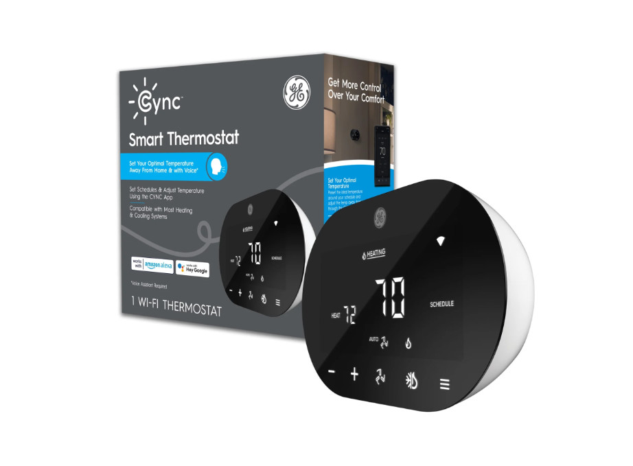 GE Cync Smart Programmable Thermostat ENERGY STAR WiFi - Alexa & Google Home