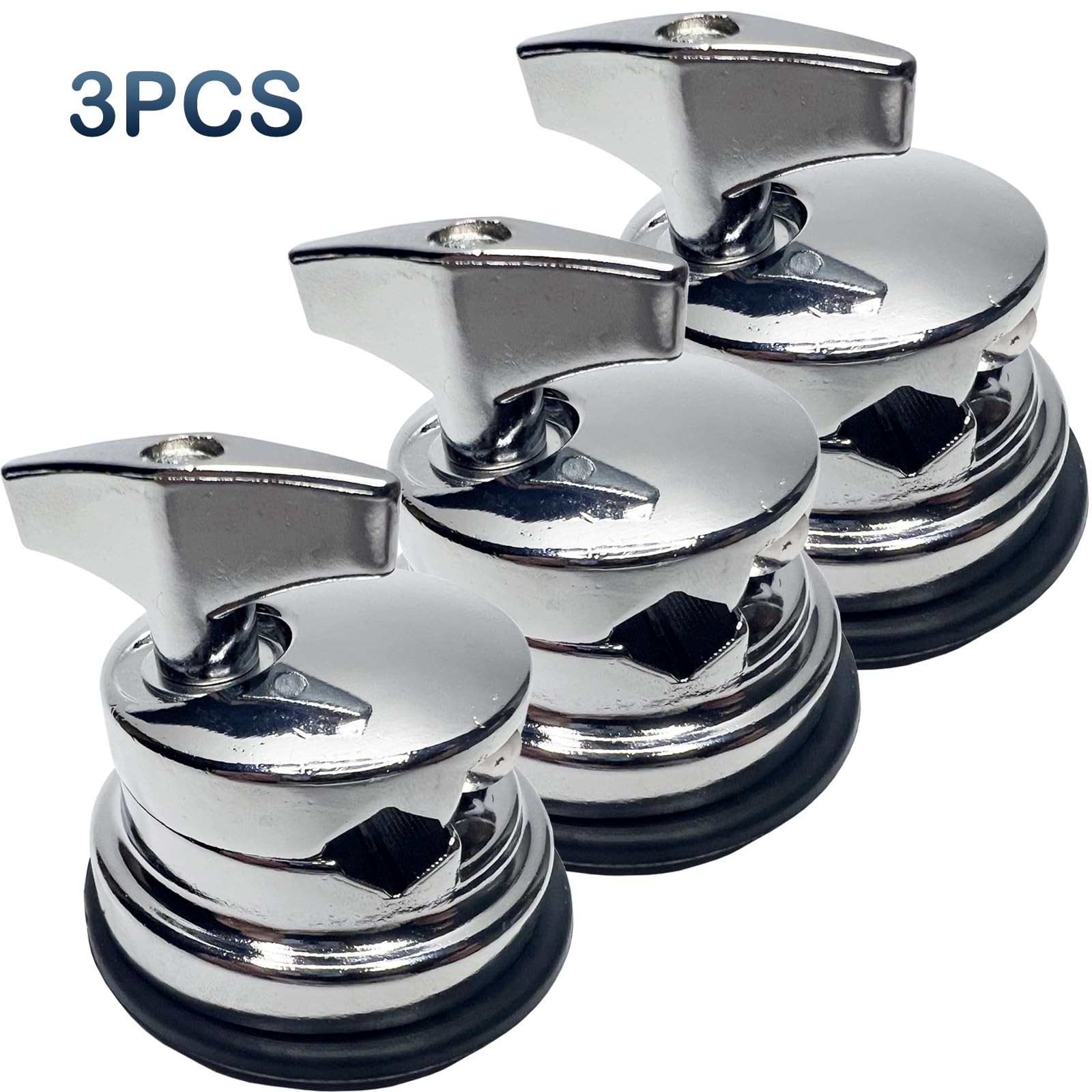 3pcs Tom Drum Leg Bracket Mount Floor Tom Holder Base Plate Clamp Accessory