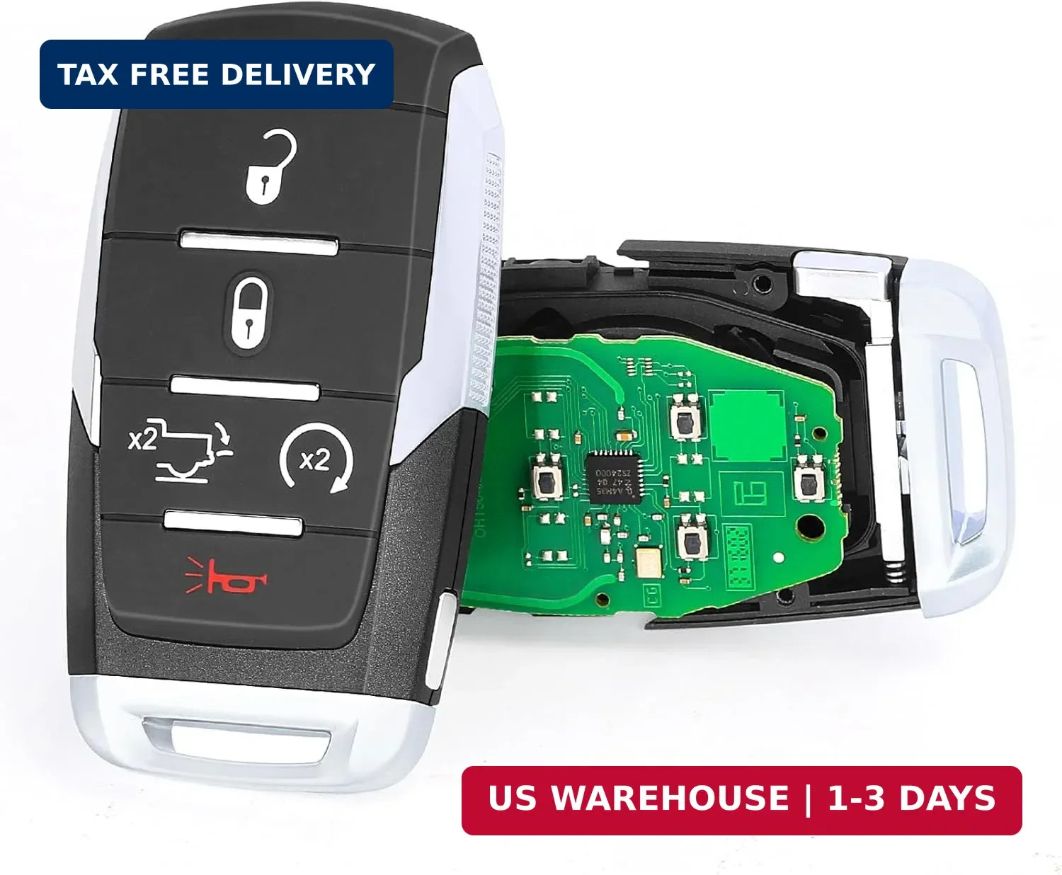 2019-2024 for Dodge Ram 1500 Smart Remote Key Fob – Compatible Replacement