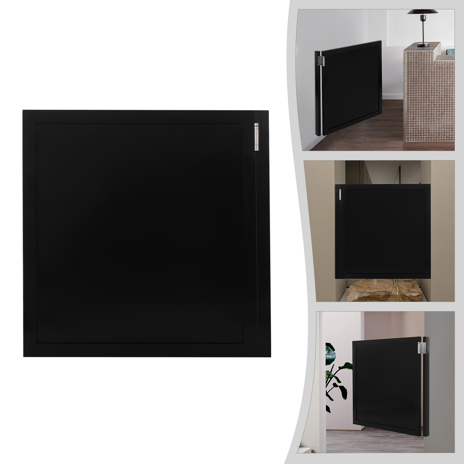 Wood Entrance Partition Door Half-Waist Door w/Doorpost & Hinge Cafe Saloon Bar