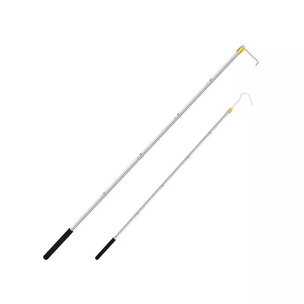 74 In. Adjustable Heavy-Duty Truck Bed Grabber Reach Retriever Tool with Two Lon