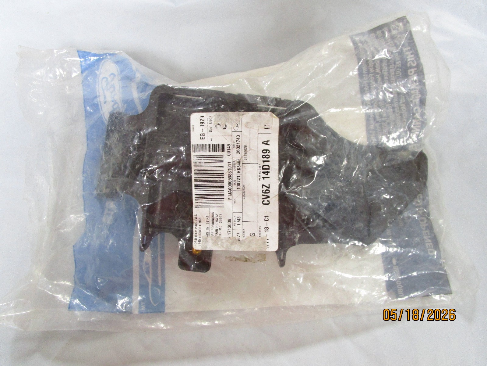 Genuine Ford OEM CV6Z-14D189-A Bracket