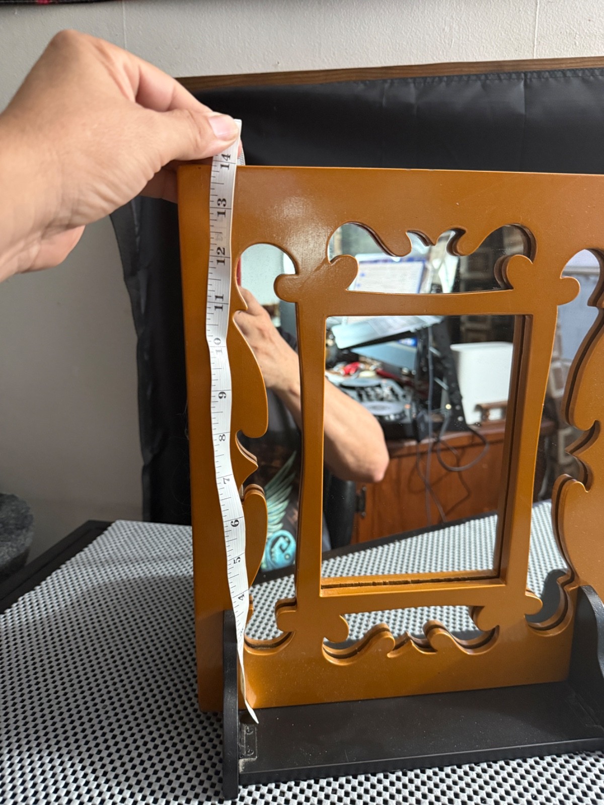 PRO SILK THROUGH MIRROR MAGIC TRICKS CLOSE UP ILLUSIONS GIMMICK PROP SHOW USED