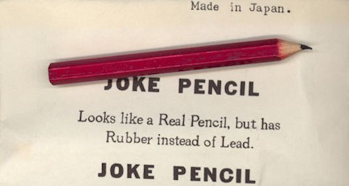 Joke Pencil Gag Toy Novelty in Envelope Unused Japan Vintage Original 1950's