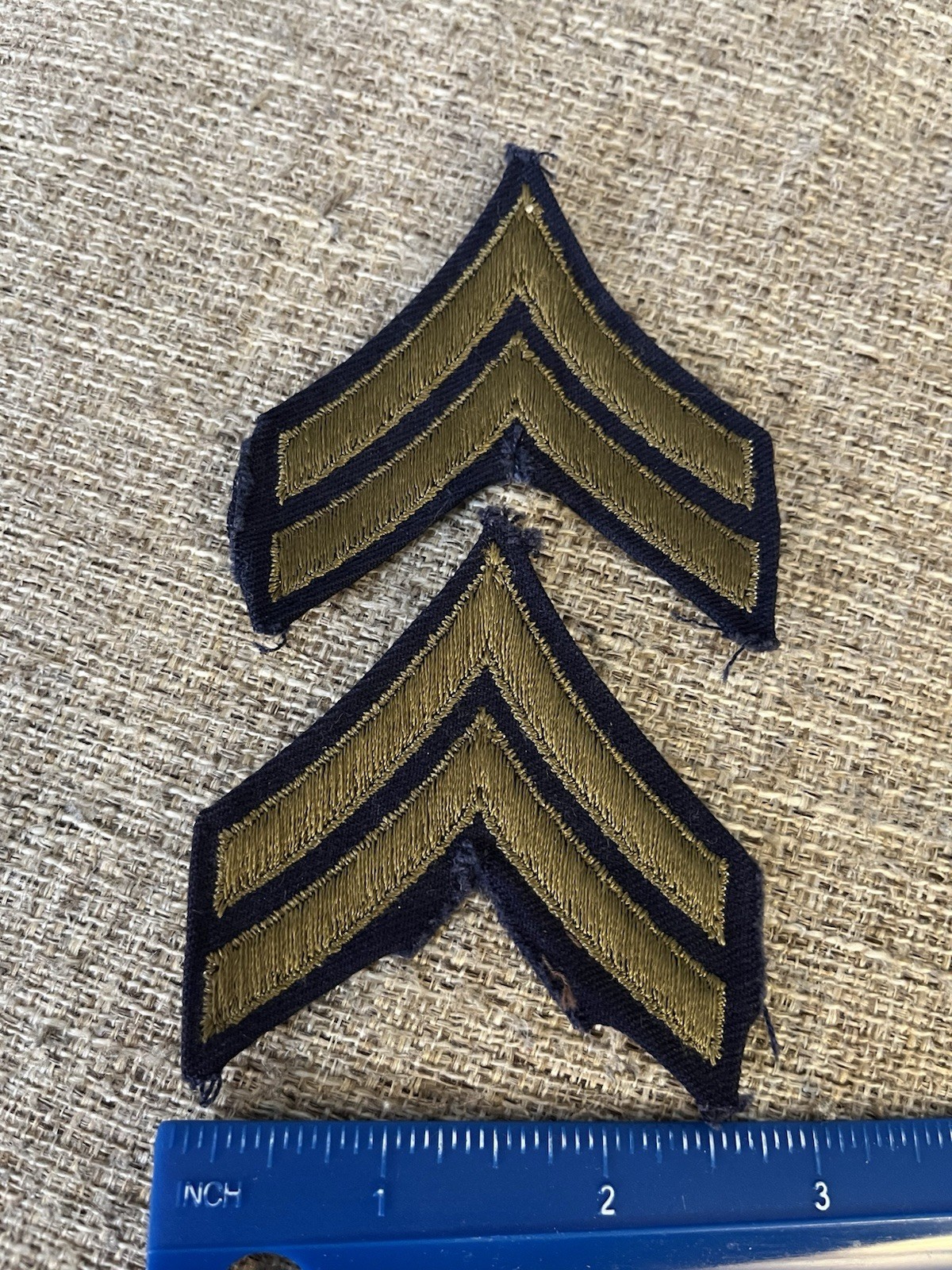 Pair Of US Army Corporal Enlisted Rank Patch INV11870