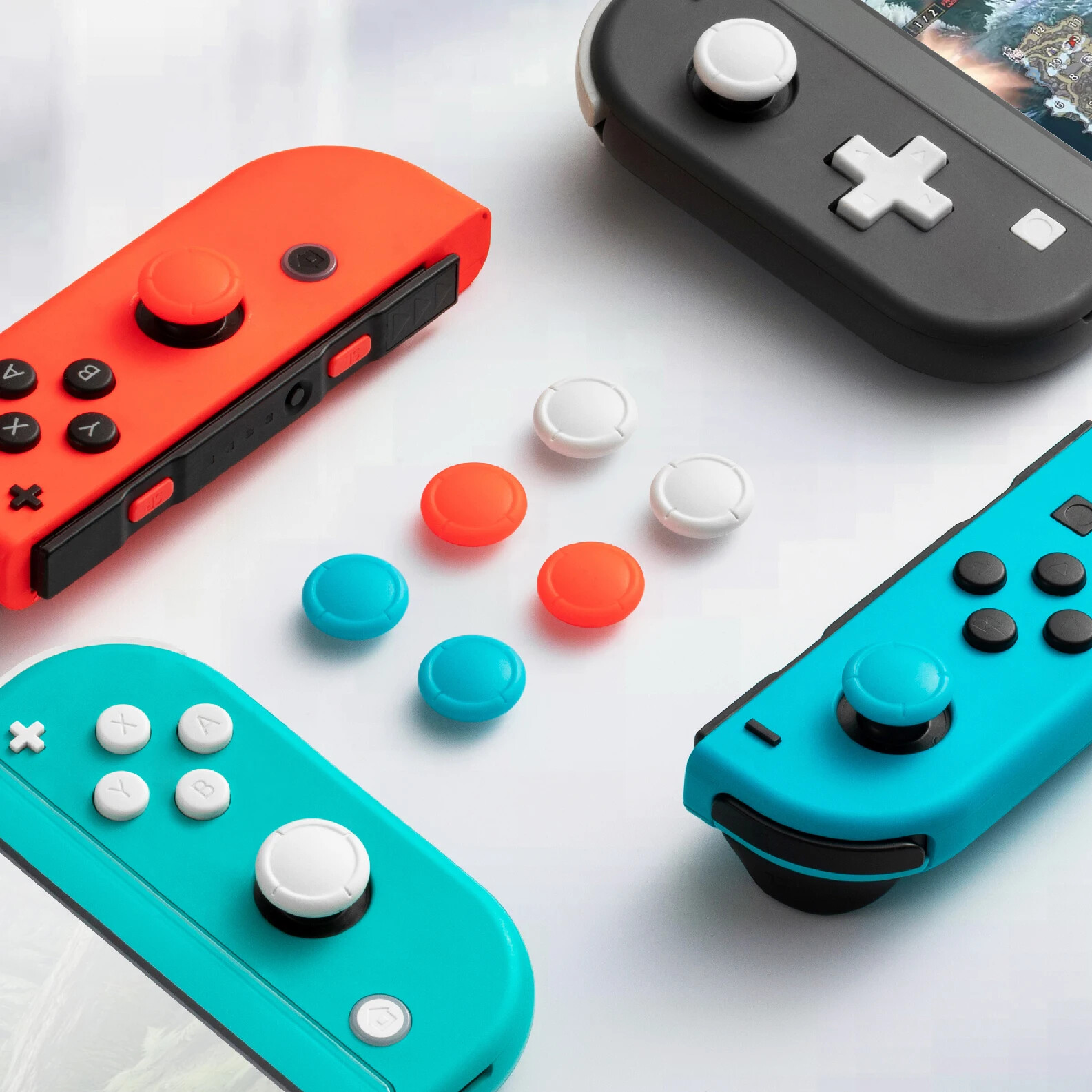 GuliKit NS42 Hall Joystick Replacement Cap for JOY-CON Replace Shell 6PCS