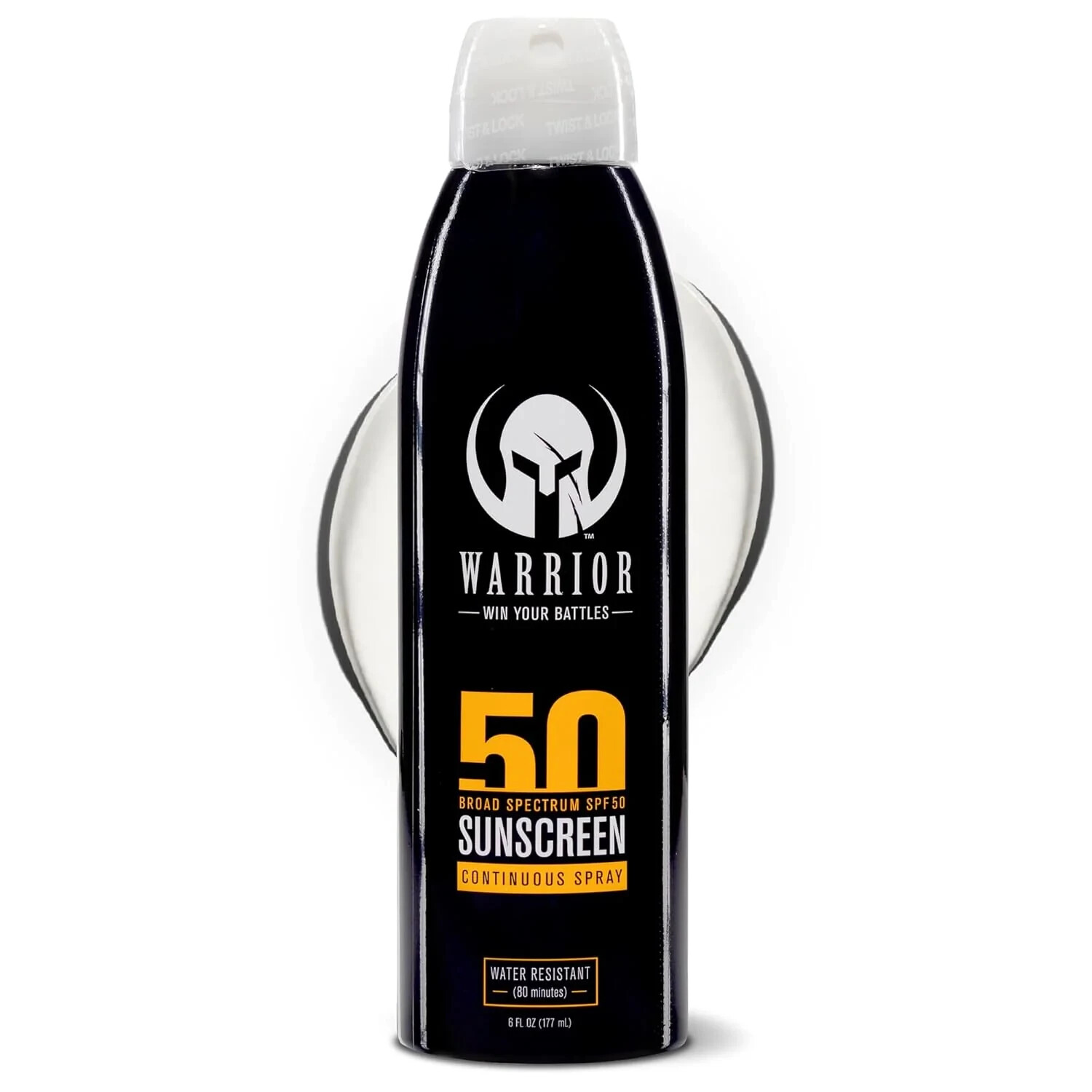 Warrior sunscreen  SPF 50 Continuous Spray Broad Spectrum UVA/UVB Protection