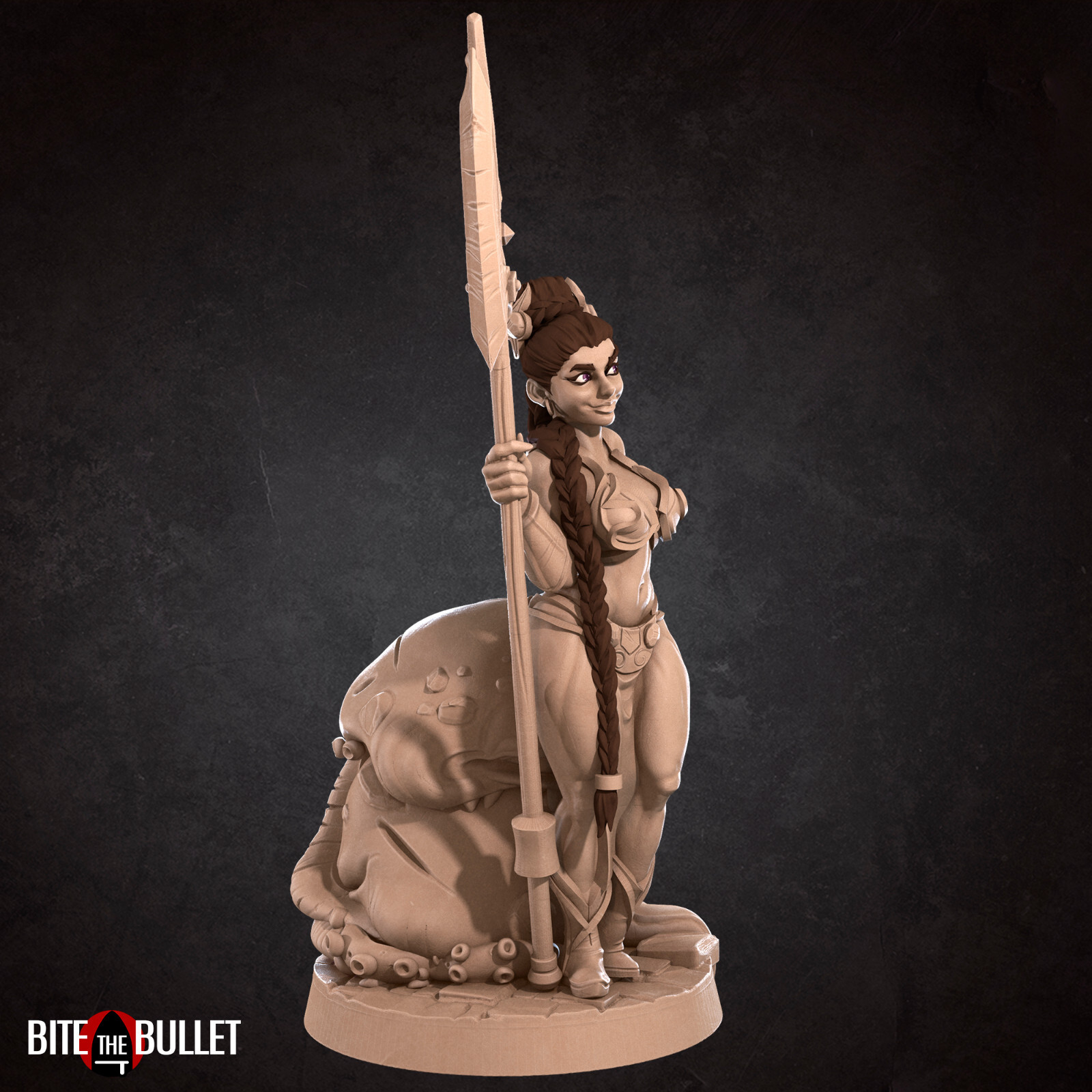 Human Warrior - Pinup - Bite the Bullet - Fantasy Dungeons and Dragons Mini