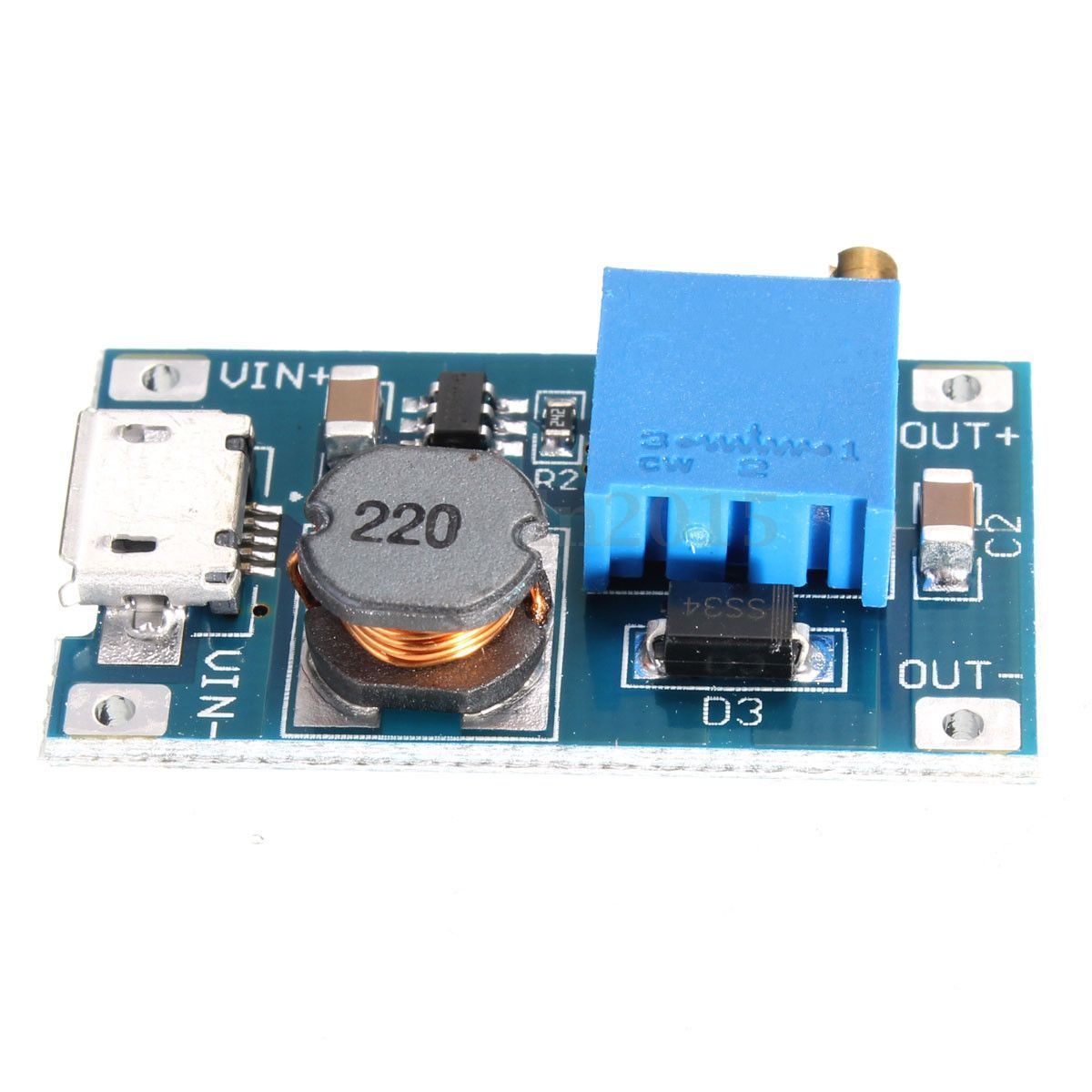 2V-26V DC MT3608 MicroUSB Step Up Boost Voltage Regulator Power Supply Module US
