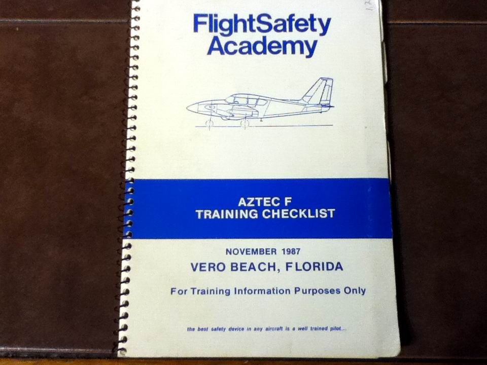 Piper Aztec F Checklist