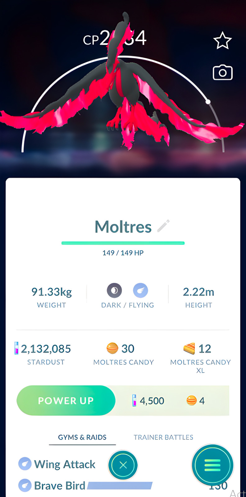 Galarian Moltres | Pokemon Tr-de Go