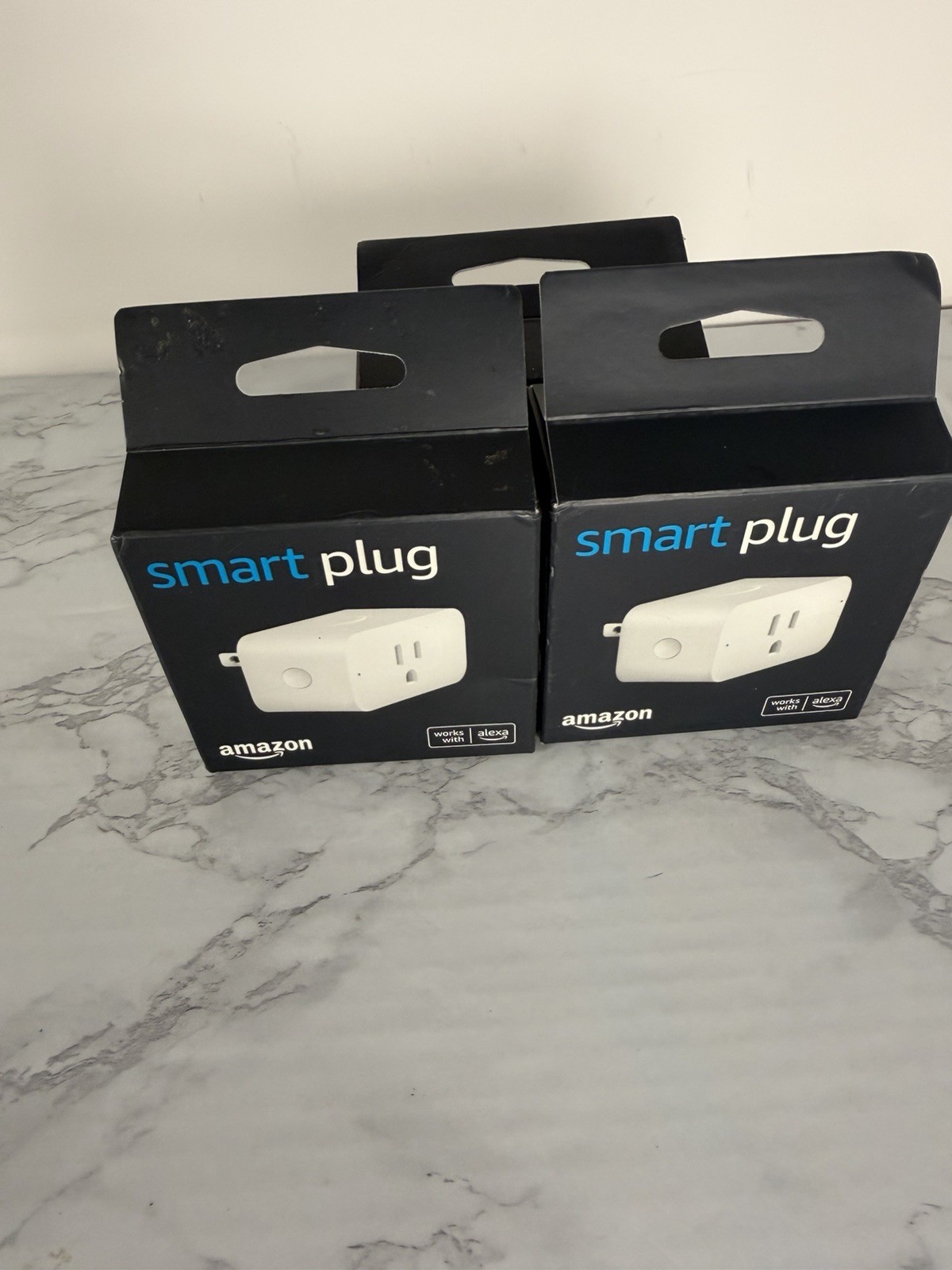 Lot of 3 Amazon Smart Plug Alexa WiFi Smart Outlet Works With Alexa Open Box