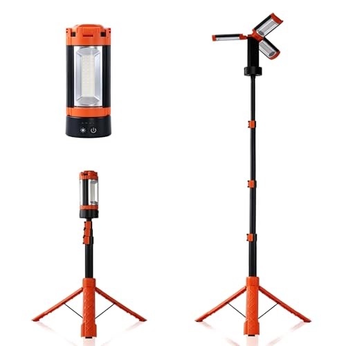 12000mAh Rechargeable Portable Camping Light with Stand, 2200-10000 Lumens