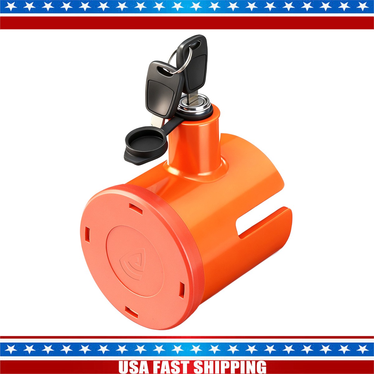Trailer Coupler Lock US Fits 2-5/16 Inch Couplers US NEW Orange 1PCS Heavy Duty