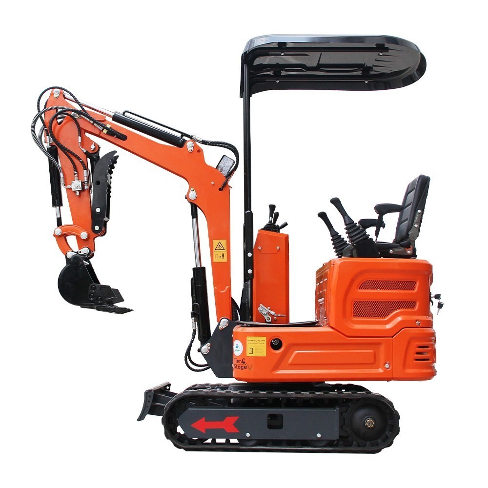 1 Ton Mini Excavator Orange B&S Engine Hydraulic System, USA STOCK, TX