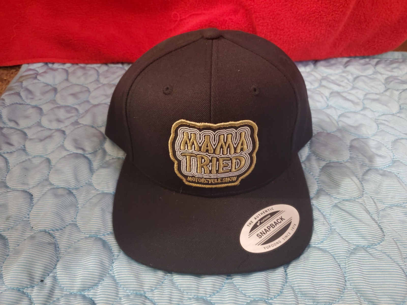 Mama Tried Motorcycle Show Baseball Cap Hat Black