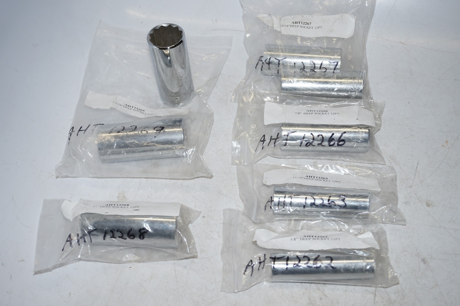 STANLEY Challenger 7/8" Chrome 12 Point Deep Socket 1/2" Drive 1728 USA