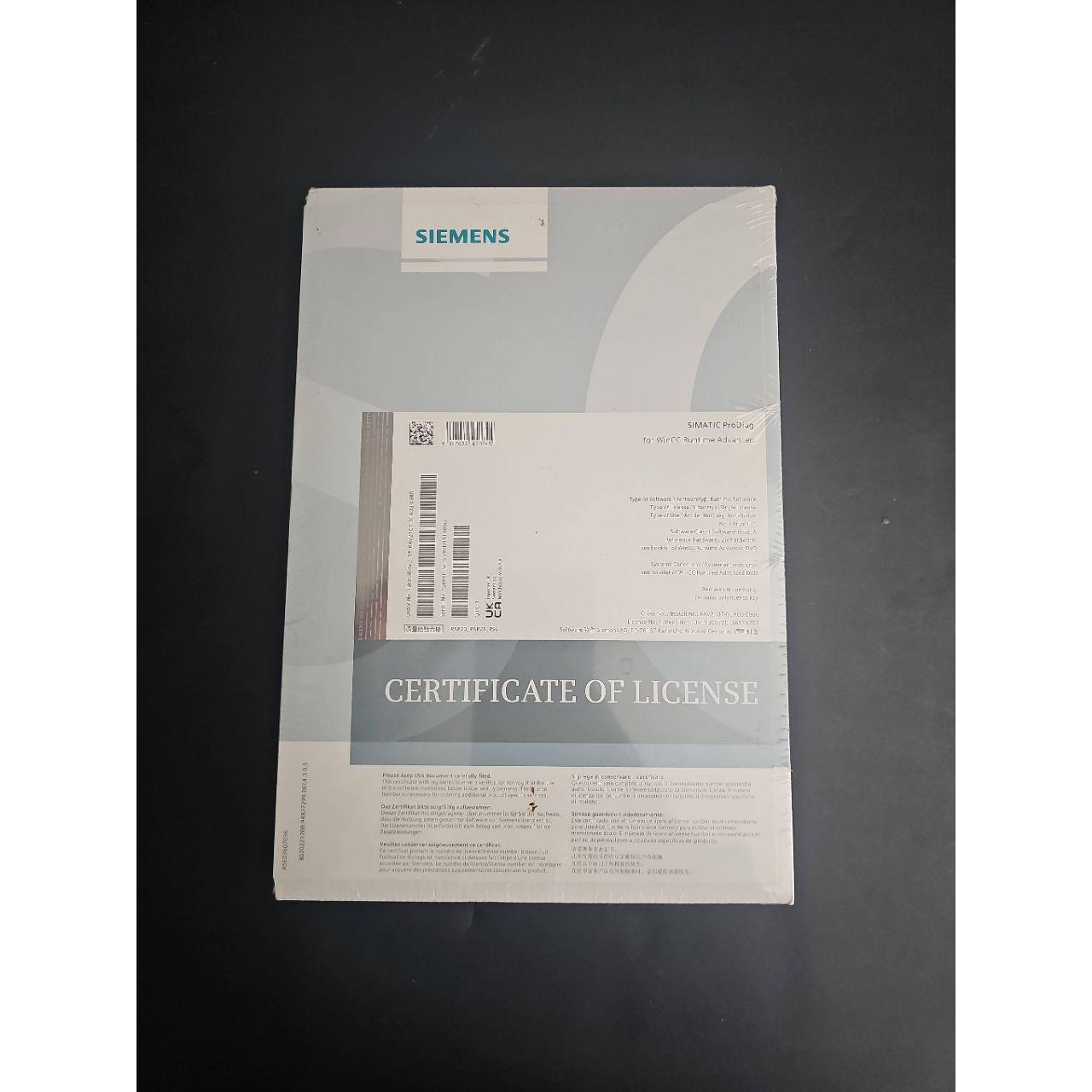 NEW Siemens 6AV2107-OAA00-0880 Simatic ProDiag License Sealed