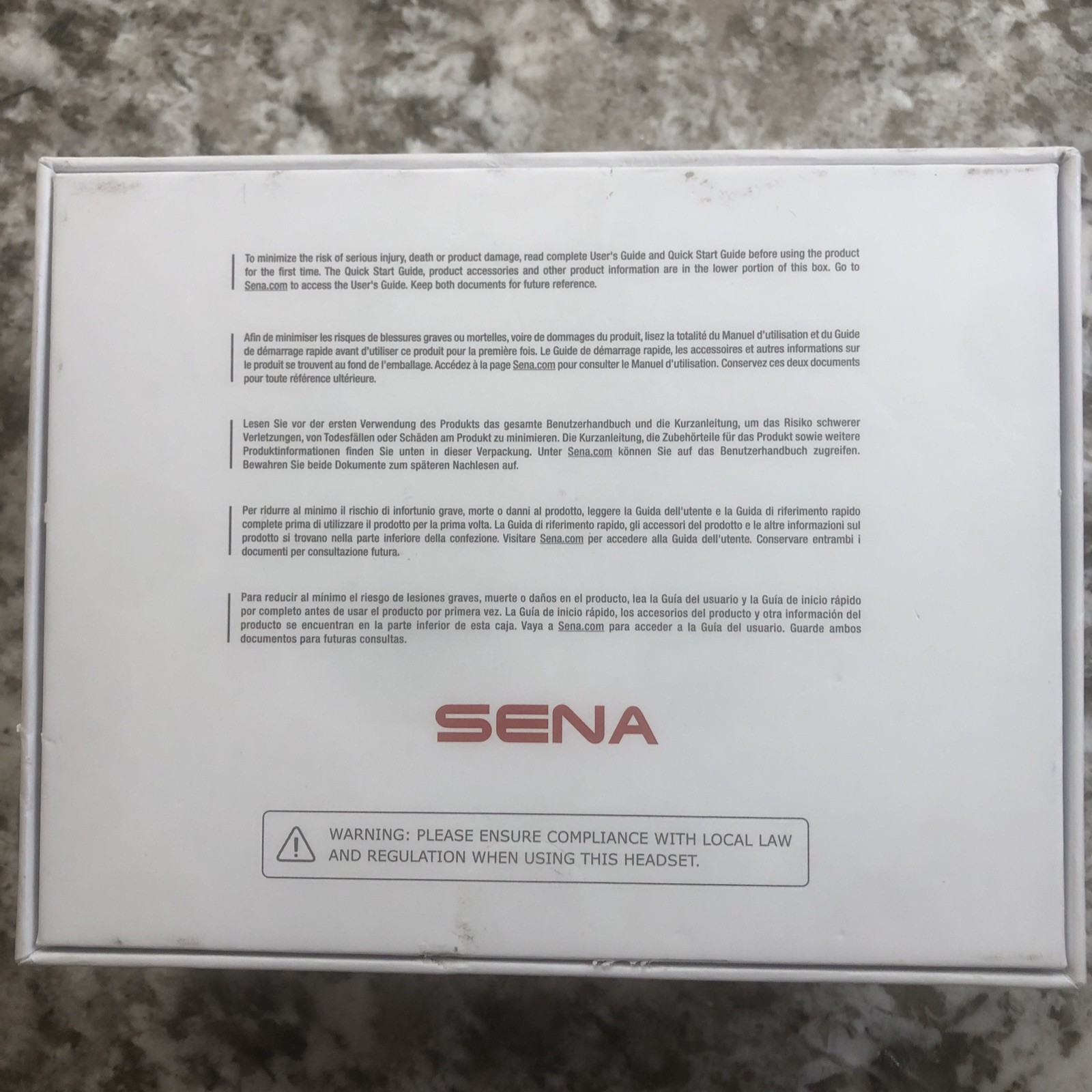 Sena Snowtalk 2 Bluetooth Headset Snow Helmet Intercom Ski Snowboard Audio Black