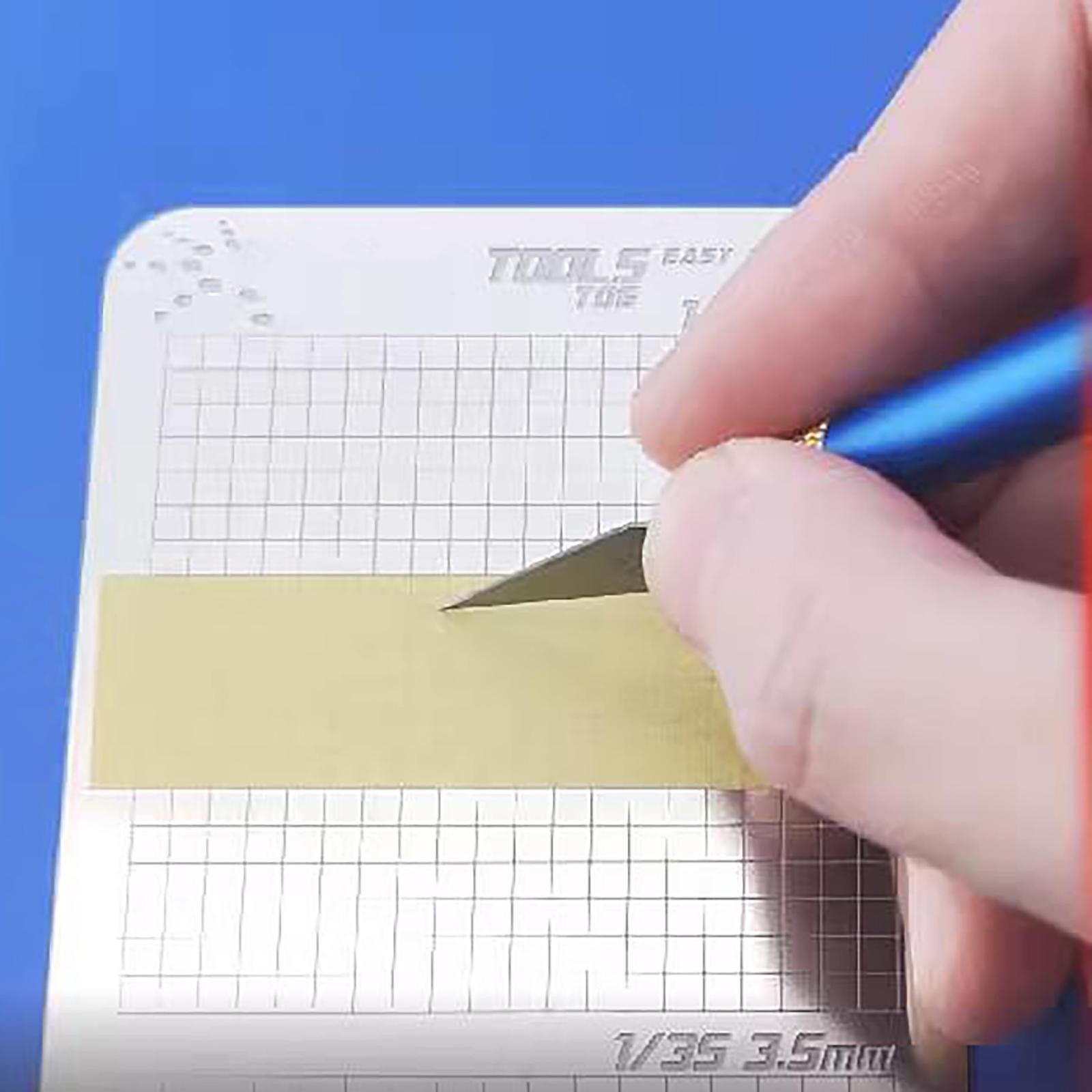 T06A02 Stainless Steel Masking Sheet Easy Cutting Type Board Hobby Tools Hewq