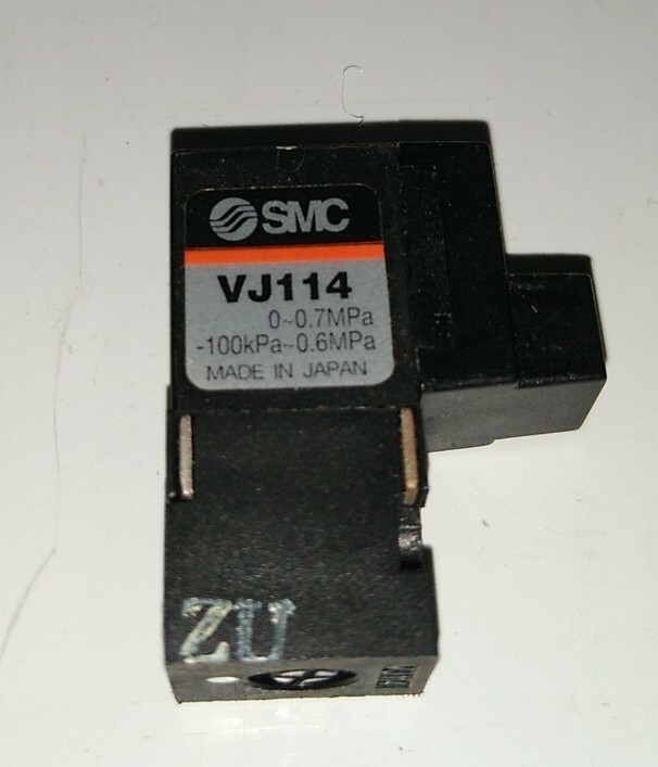 SMC VJ114 Solenoid Valve 24VDC with Black/Red Wire Connection